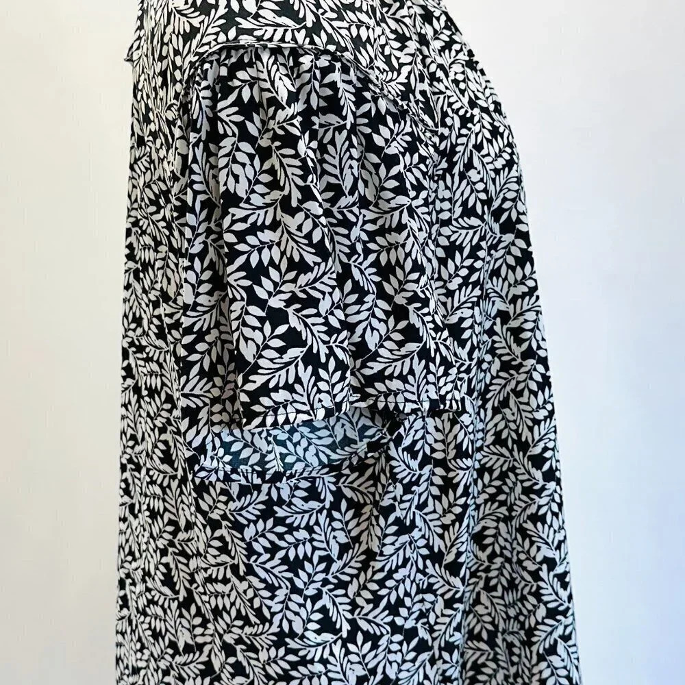 NWT CROFT & BARROW Women Short Sleeve Pullover Casual Black Floral Shirt Size XL - Picture 6 of 14